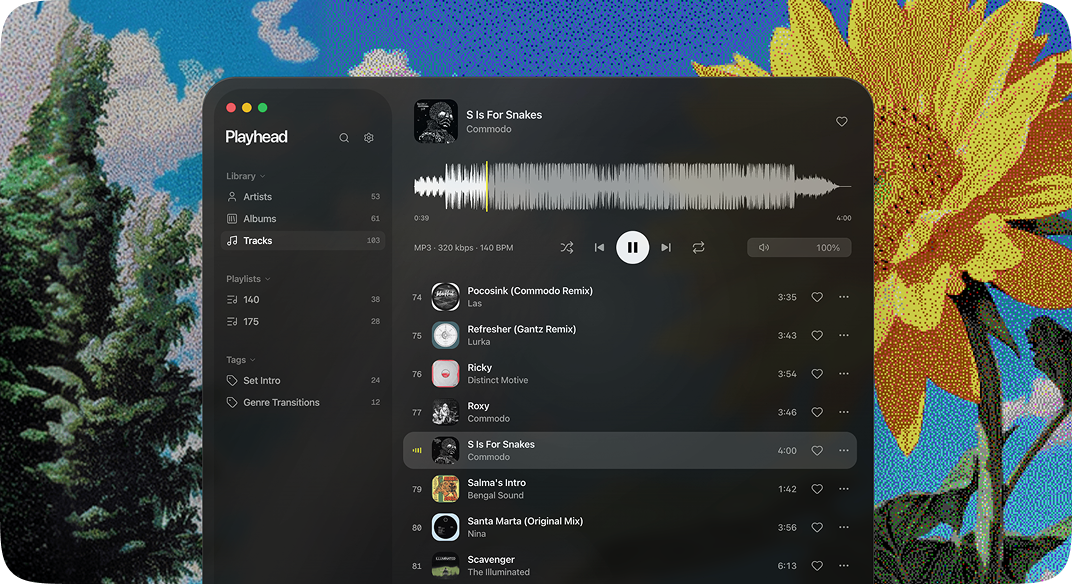 Playhead app screenshot